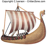 Viking longboat, ship, vessel, illustration, artwork